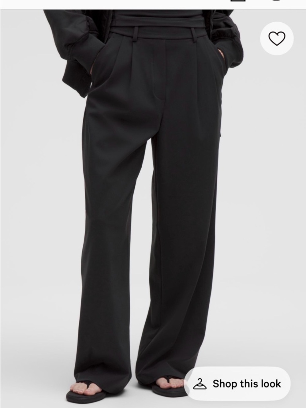 lululemon athletica Black Wide-Leg Trousers